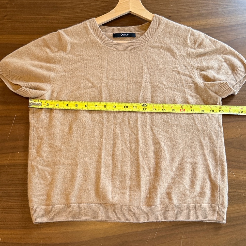 Quince Crewneck Sweater in Tan - Picture 3 of 5